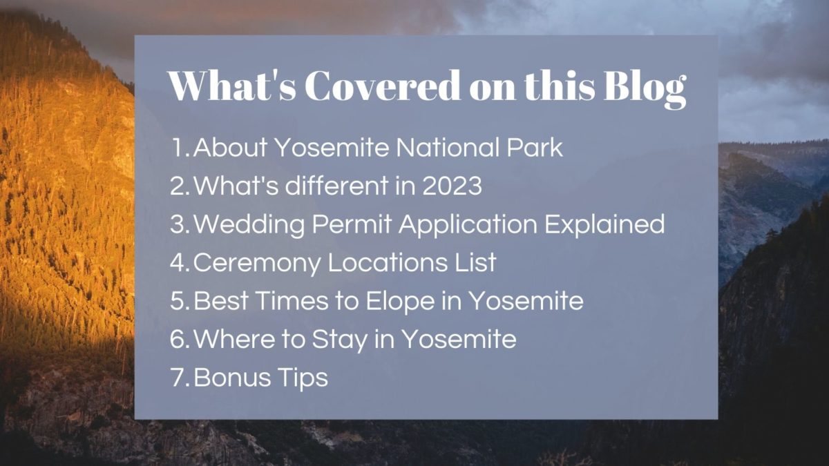 How to Elope in Yosemite - A Complete Guide - Stephan & Adriana