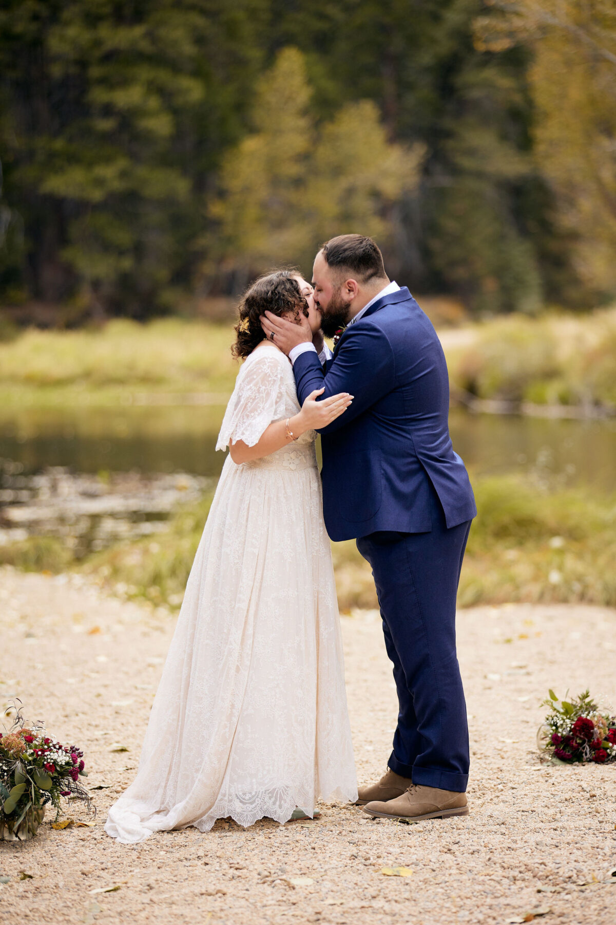 Cathedral Beach Yosemite wedding