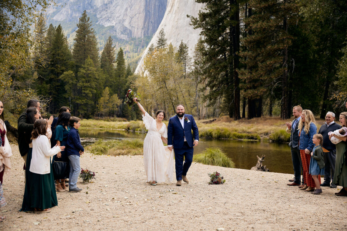 Cathedral Beach Yosemite wedding