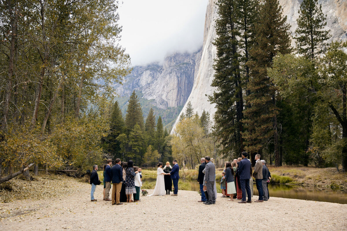 Cathedral Beach Yosemite wedding