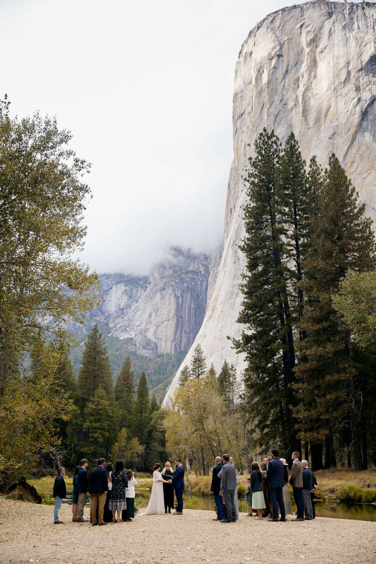 Cathedral Beach Yosemite wedding