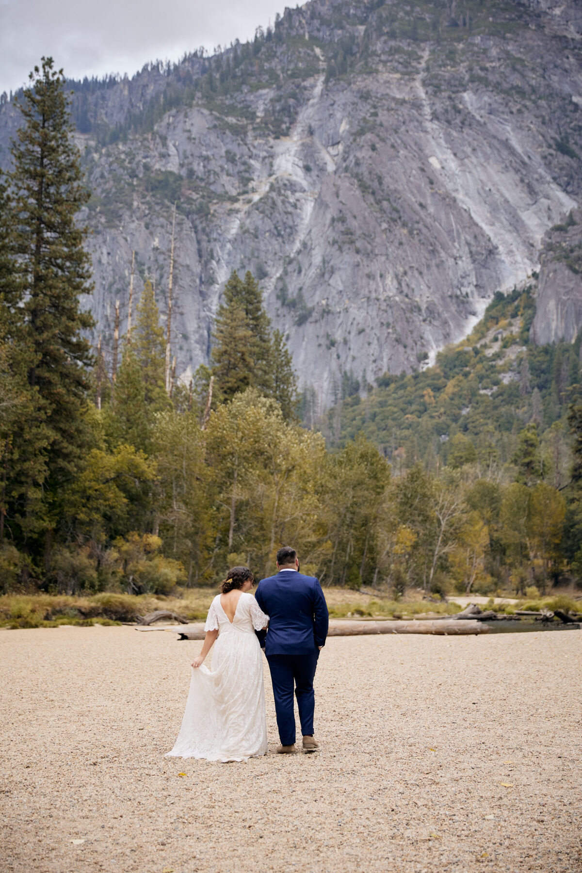 Cathedral Beach Yosemite wedding